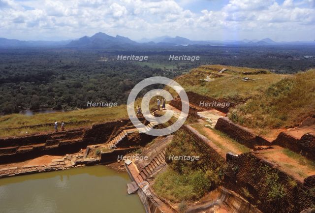 View from the Top of the Rock Fortress, Sigiriya, Sri Lanka, 20th century. Artist: CM Dixon.