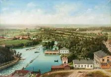 View from the tower of Holy Trinity Church to the west, 1880-1890. Creator: Unknown