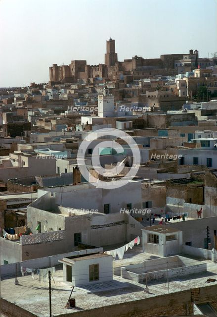View from the watch-tower of the Ribat across Sousse. Artist: Unknown