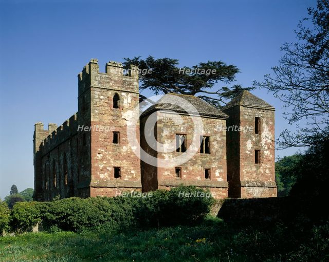 View from the west, Acton Burnell Castle, Shropshire, 1990. Artist: Unknown