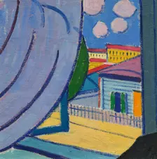 View from the window, 1913. Creator: Bogomazov, Alexander Konstantinovich (1880-1930)