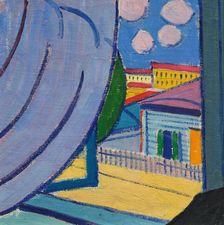 View from the window, 1913. Creator: Bogomazov, Alexander Konstantinovich (1880-1930)