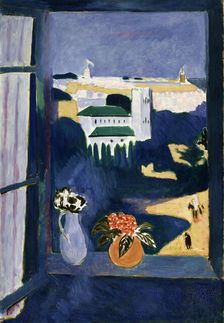 View from the window, Tangier (left part of the Moroccan triptych), 1912-1913. Creator: Henri Matisse