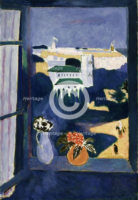 'View from the window, Tangier', (left part of the Moroccan triptych), 1912-1913.  Creator: Henri Matisse.