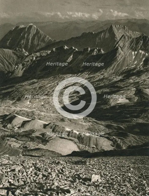 'View from the Zugspitze', 1931. Artist: Kurt Hielscher.