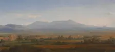 View from the Alban Hills. Study, 1842. Creator: Gustav Wilhelm Palm