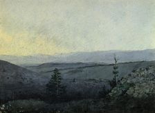 View From the Armankoi Mountain to the South-East Kuraiskaya Heights Altai, 1880-1897. Creator: Pavel Mikhailovich Kosharov