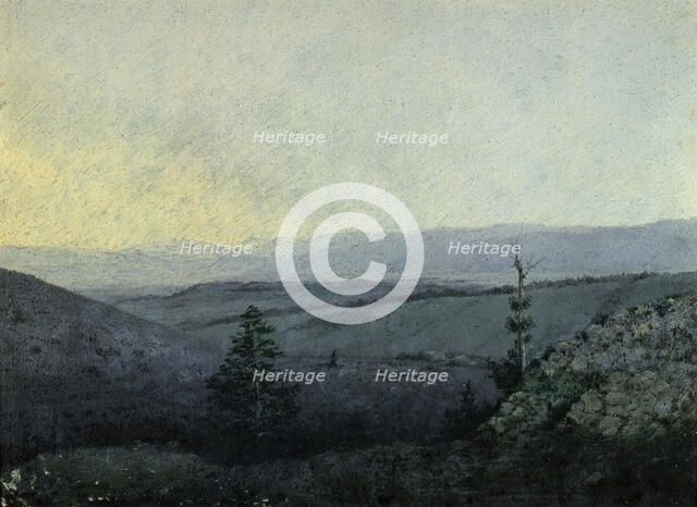 View From the Armankoi Mountain to the South-East Kuraiskaya Heights Altai, 1880-1897. Creator: Pavel Mikhailovich Kosharov.