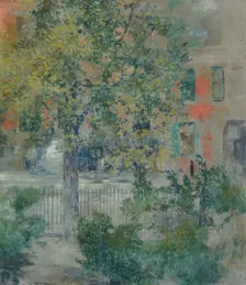 View from the Artist's Window, Grove Street, ca. 1900. Creator: Robert Frederick Blum