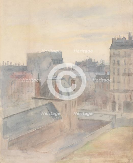 View from the Artist's Home in Paris, c1890. Creator: Albert Edelfelt.