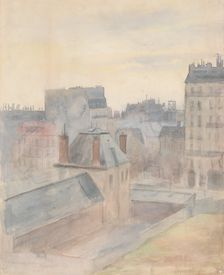 View from the Artist's Home in Paris, c1890. Creator: Albert Edelfelt