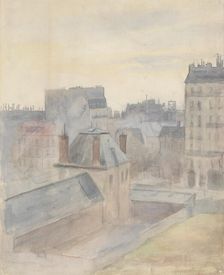 View from the Artist's Home in Paris, c1890. Creator: Albert Edelfelt