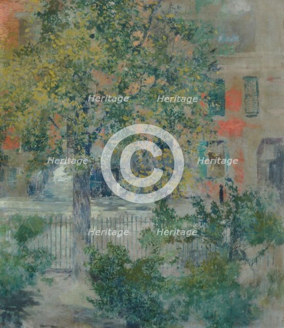 View from the Artist's Window, Grove Street, ca. 1900. Creator: Robert Frederick Blum.