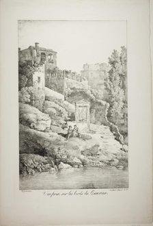 View From the Banks of the Teverone, 1817. Creator: Claude Thiénon