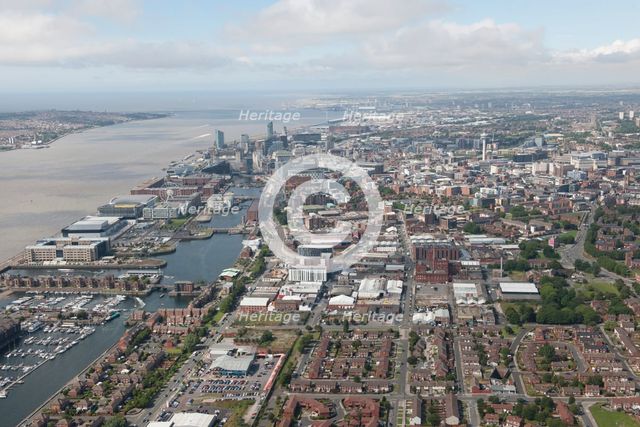 View from the Baltic Triangle Development Area and Historic Docks, Liverpool, 2015. Creator: Historic England.