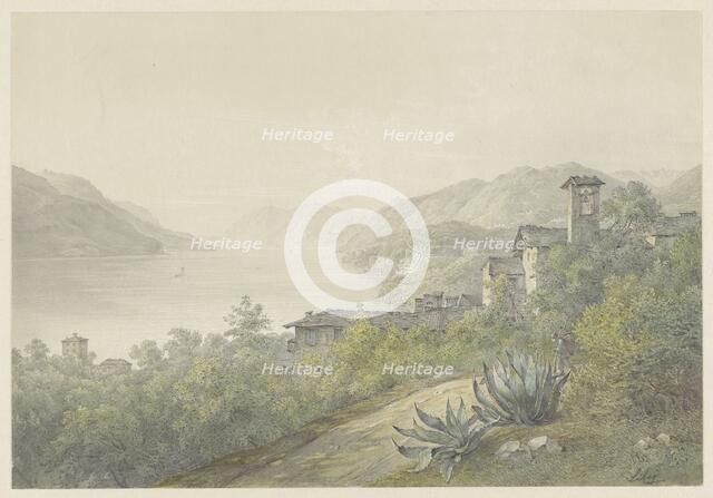 View from the Bellagio park, on Lake Como, 1824-1888. Creator: Karoly Lajos Libay.