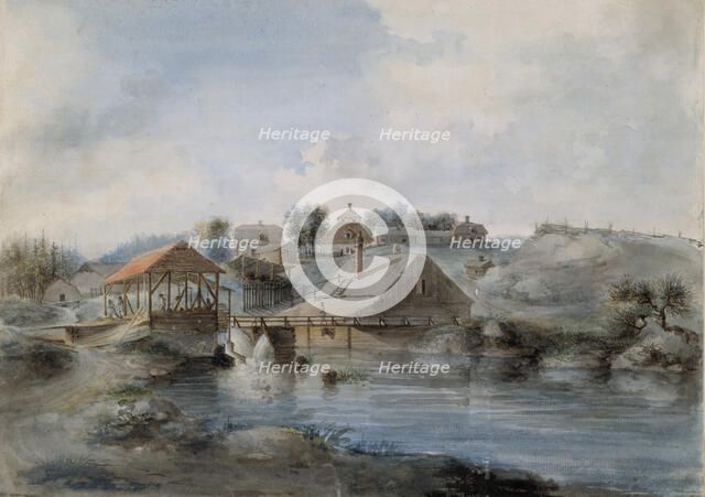 View from the Bernshammar Sawmill, 1793. Creator: Pehr Nordquist.