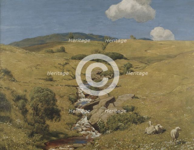 View from the Black Forest, 1893. Creator: Hans Thoma.
