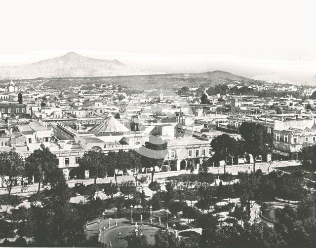 View from the cathedral, Puebla, Mexico, 1895.  Creator: Unknown.