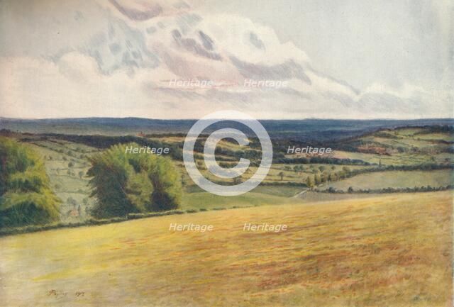 'View from the Churchyard, Tatsfield', 1912, (1914). Artist: James S Ogilvy.