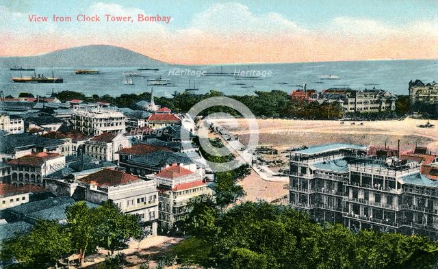 View from the Clock Tower, Bombay, India, early 20th century. Artist: Unknown