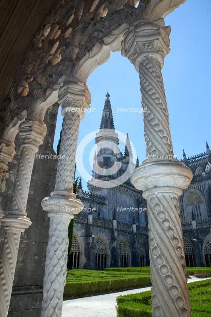 View from the cloister of King John I, Monastery of Batalha, Batalha, Portugal, 2009. Creator: Samuel Magal.