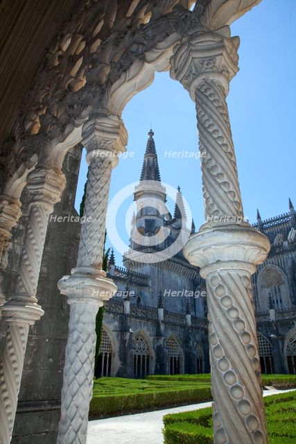 View from the cloister of King John I, Monastery of Batalha, Batalha, Portugal, 2009. Creator: Samuel Magal.