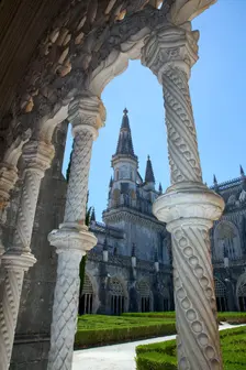 View from the cloister of King John I, Monastery of Batalha, Batalha, Portugal, 2009. Creator: Samuel Magal