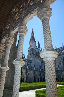 View from the cloister of King John I, Monastery of Batalha, Batalha, Portugal, 2009. Creator: Samuel Magal
