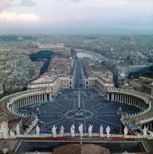 View from the Dome of St Peter's in Rome, 17th century. Artist: Gian Lorenzo Bernini