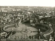 View from the dome of St Peter's, Rome, Italy, 1895. Creator: W & S Ltd