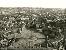 View from the dome of St Peter's, Rome, Italy, 1895. Creator: W & S Ltd