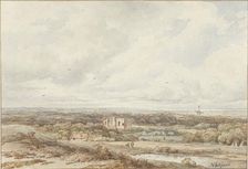 View from the dunes of the ruin of Brederode, 1813-1863. Creator: Arnoldus Johannes Eymer