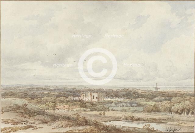 View from the dunes of the ruin of Brederode, 1813-1863. Creator: Arnoldus Johannes Eymer.