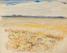 View from the edge of a cornfield, c1875-1944. Creator: George Clausen