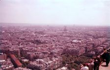View from the Eiffel Tower, Paris, France, c1955. Creator: Arthur Charles Kirby Ware