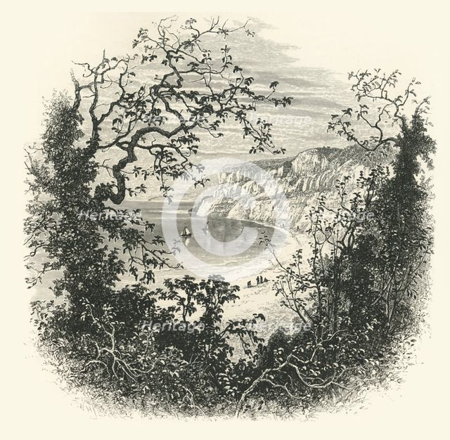 'View from the Entrance to Shanklin Chine', c1870.