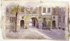 View from the entrance of Staple Inn, London, 1882. Artist: John Crowther
