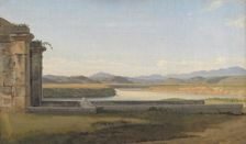 View from the Fontana Acetosa, Rome;View of the Fontana Acetosa, 1814-1816. Creator: CW Eckersberg