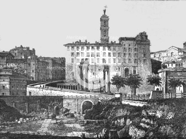 'View from the Forum; A First Visit to Rome', 1875. Creator: Unknown.