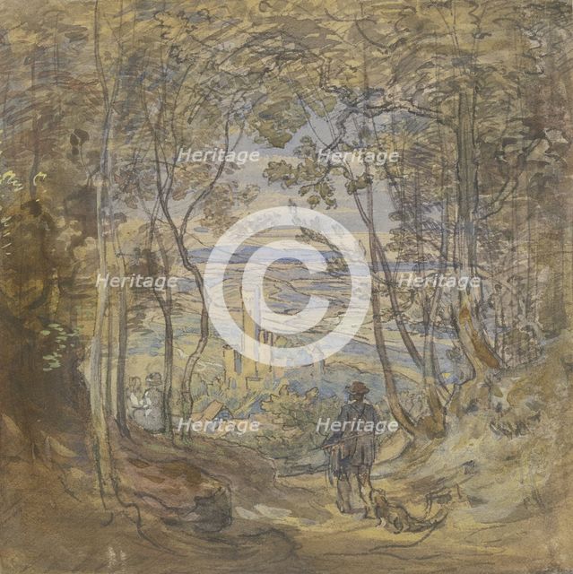 View from the forest of Eppstein, c1850-1905. Creator: Anton Burger.