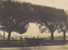 View from the French Academy at the Villa Medici, ca. 1852. Creator: Giacomo Caneva