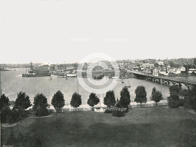 View from the Government Buildings, Victoria, Canada, 1895. Creator: William Notman & Son.