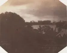 View from the Government House, Barrackpore, 1858. Creator: Unknown