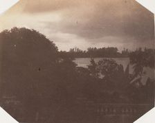 View from the Government House, Barrackpore, 1858. Creator: Unknown