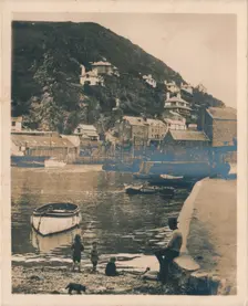 View from the Harbour - Polperro 1927
