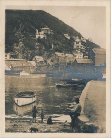 View from the Harbour - Polperro 1927