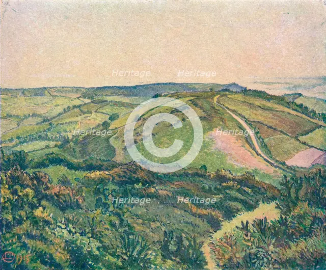 'View from the Hill, Fishpond', c1913. Artist: Lucien Pissaro.