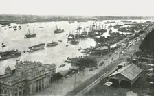 View from the Hooghly Bridge, Calcutta, India, 1895. Creator: Unknown