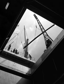 View from the hold of the Manchester Renown Manchester, 1964. Creator: Michael Walters